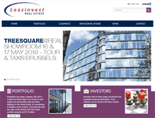 Tablet Screenshot of leasinvest.be